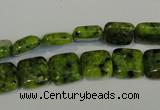 CLJ260 15.5 inches 10*10mm square dyed sesame jasper beads wholesale