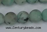 CLJ415 15.5 inches 14mm round matte sesame jasper beads wholesale