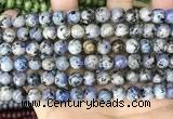 CLJ511 15.5 inches 4mm,6mm,8mm,10mm & 12mm round sesame jasper beads