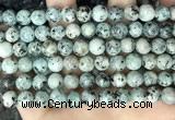 CLJ517 15.5 inches 4mm,6mm,8mm,10mm & 12mm round sesame jasper beads