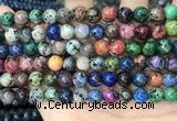 CLJ533 15.5 inches 4mm,6mm,8mm,10mm & 12mm round sesame jasper beads