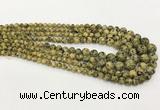 CLJ611 6mm - 14mm round sesame jasper graduated beads