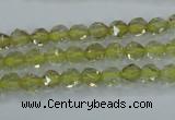 CLQ301 15.5 inches 6mm faceted nuggets lemon quartz beads