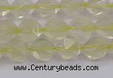 CLQ313 15.5 inches 10mm faceted nuggets lemon quartz beads