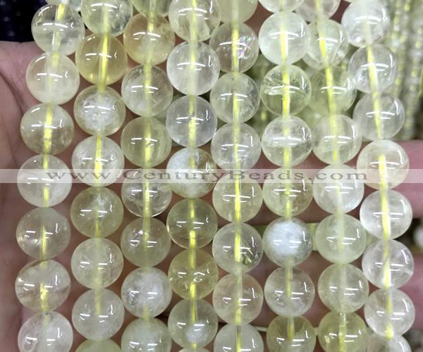 CLQ363 15 inches 10mm round lemon quartz gemstone beads