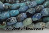CLR07 16 inches 8*12mm rice larimar gemstone beads wholesale