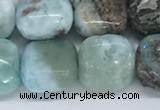 CLR125 15.5 inches 8*8mm square larimar gemstone beads