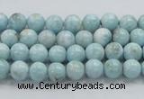 CLR15 15.5 inches 6mm round grade A natural larimar gemstone beads