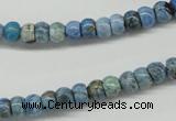 CLR200 15.5 inches 4*6mm rondelle larimar gemstone beads