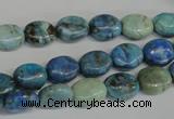 CLR214 15.5 inches 8*10mm oval larimar gemstone beads