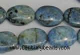 CLR215 15.5 inches 15*20mm oval larimar gemstone beads