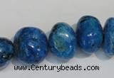 CLR316 15.5 inches 10*18mm nuggets dyed larimar gemstone beads