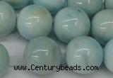 CLR356 15.5 inches 16mm round dyed larimar gemstone beads