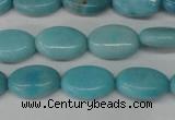 CLR371 15.5 inches 8*12mm oval dyed larimar gemstone beads