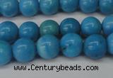 CLR401 15.5 inches 6mm round dyed larimar gemstone beads