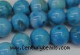 CLR404 15.5 inches 12mm round dyed larimar gemstone beads