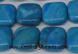 CLR432 15.5 inches 14*14mm square dyed larimar gemstone beads