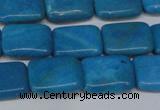 CLR440 15.5 inches 8*12mm rectangle dyed larimar gemstone beads