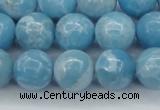 CLR604 15.5 inches 12mm round imitation larimar beads wholesale