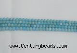 CLR70 15.5 inches 6mm round imitation larimar beads wholesale