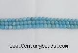 CLR71 15.5 inches 8mm round imitation larimar beads wholesale