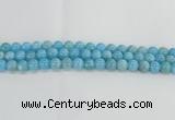 CLR72 15.5 inches 10mm round imitation larimar beads wholesale