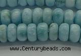 CLR79 15.5 inches 4*7mm rondelle natural larimar gemstone beads