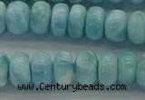 CLR80 15.5 inches 5*8mm rondelle natural larimar gemstone beads