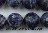 CLS152 15.5 inches 20mm faceted round sodalite gemstone beads