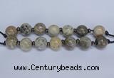 CLS200 7.5 inches 25mm round large chrysanthemum agate beads