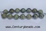 CLS201 7.5 inches 25mm round large Africa stone beads