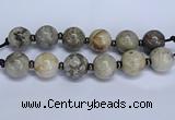 CLS252 7.5 inches 30mm round large chrysanthemum agate beads