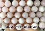 CLS410 15 inches 16mm faceted round rose quartz gemstone beads