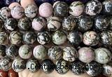 CLS643 15 inches 16mm round rhodonite gemstone beads wholesale