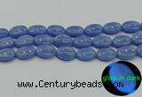 CLU184 15.5 inches 15*20mm oval blue luminous stone beads