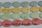 CLV306 15.5 inches 25*35mm oval lava beads wholesale