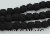 CLV378 15.5 inches 8mm ball dyed lava beads wholesale