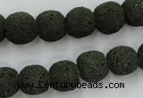 CLV385 15.5 inches 12mm ball dyed lava beads wholesale