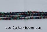 CLV520 15.5 inches 4mm round mixed lava beads wholesale