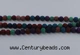 CLV522 15.5 inches 8mm round mixed lava beads wholesale