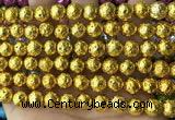 CLV554 15.5 inches 10mm round plated lava beads wholesale