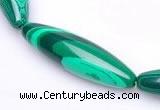 CMA29 15.5 inches 10*34mm rice imitate malachite beads Wholesale