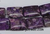 CMB40 15.5 inches 13*18mm rectangle dyed natural medical stone beads