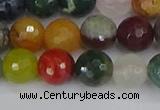 CME102 15.5 inches 8mm faceted round mixed gemstone beads