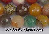 CME103 15.5 inches 10mm faceted round mixed gemstone beads