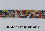 CME106 15.5 inches 6mm faceted nuggets mixed gemstone beads