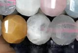 CME205 15.5 inches 7*9mm - 8*10mm pumpkin morganite beads