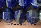 CME215 15.5 inches 7*9mm - 8*10mm pumpkin lapis lazuli beads