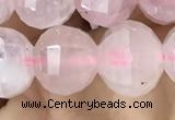CME231 15.5 inches 10*11mm - 10*12mm pumpkin rose quartz beads