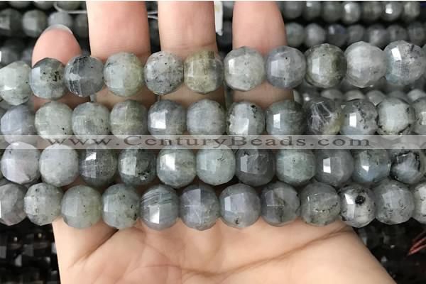 CME240 15.5 inches 10*11mm - 10*12mm pumpkin labradorite beads